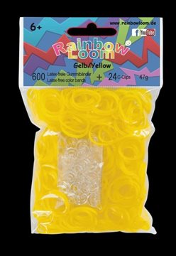 Bild von Rainbow Loom® Gummibänder gelb opaque