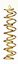 Bild von DNS-Spirale, Messing, 21 cm hoch