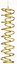 Bild von DNS-Spirale, Messing, 25 cm hoch