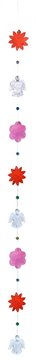 Bild von Muschelstrang Blume-Engel rot-weiss 90cm