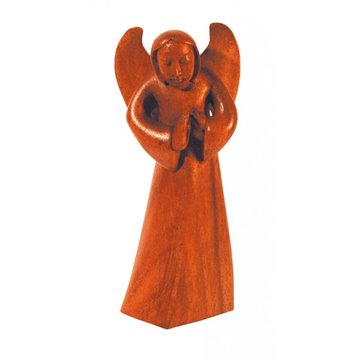 Bild von Engel segnend Holz braun 8 cm x 18 cm