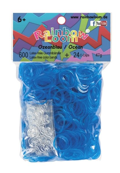 Bild von Rainbow Loom® Gummibänder marineblau jelly
