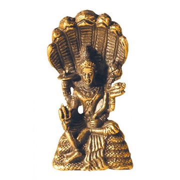 Bild von Vishnu sitzend Messing 3 cm