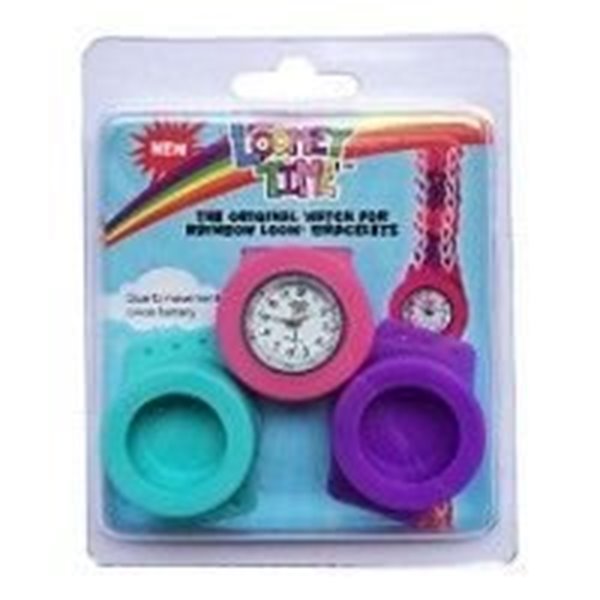 Bild von Rainbow Loom® Loomey Time Armbanduhren Set lila-pink-türkis