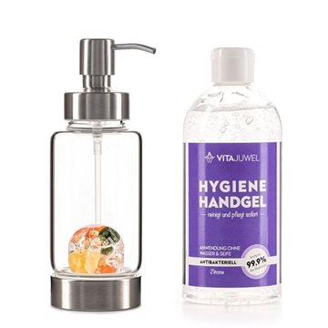 Bild von VitaJuwel Dosierspender pump! - Happiness + 500 ml Hygiene Handgel