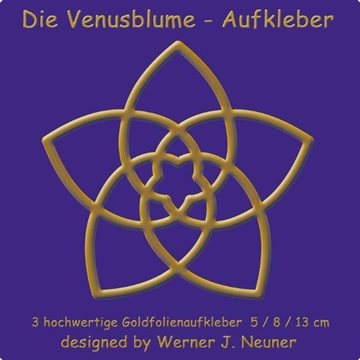 Bild von Neuner, Werner Johannes (Hrsg.): Die Venusblume - Goldfolienaufkleber 3er Set