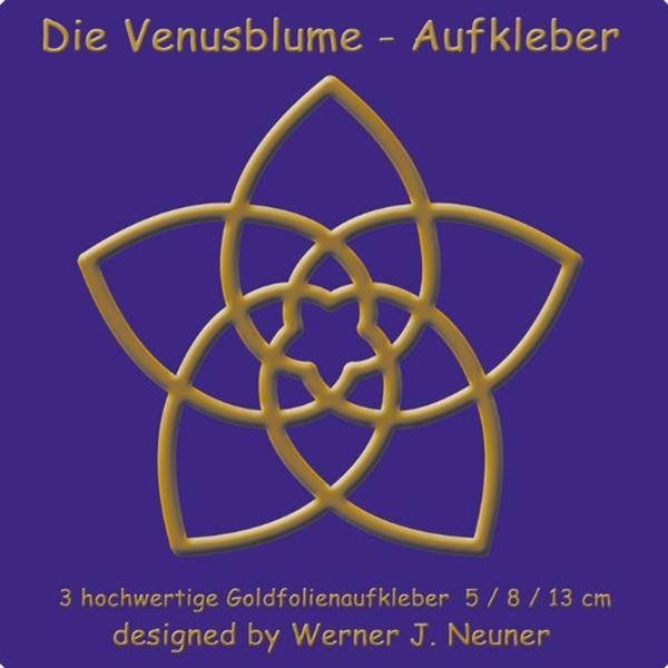 Bild von Neuner, Werner Johannes (Hrsg.): Die Venusblume - Goldfolienaufkleber 3er Set