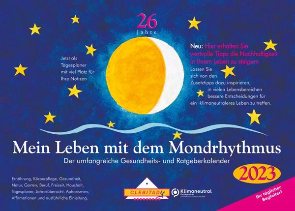 Bild von Stadig, Edith: Mein Leben mit dem Mondrhythmus 2024. Taschenkalender