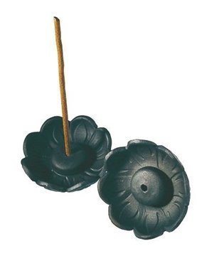 Bild von Lotushalter aus Ton, schwarz