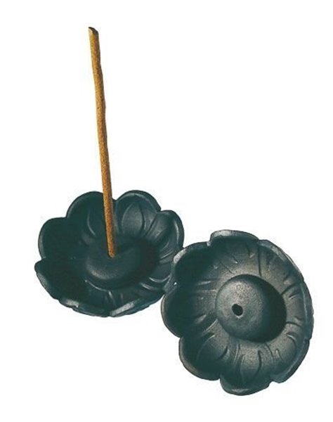 Bild von Lotushalter aus Ton, schwarz