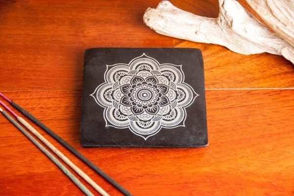 Bild von Räucherstäbchenhalter Mandala aus Speckstein