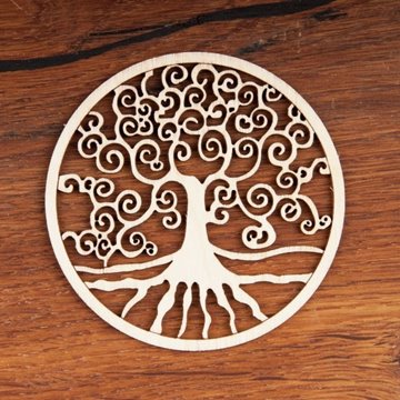 Bild von Lebensbaum aus Holz 8 cm