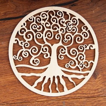 Bild von Lebensbaum aus Holz, 12 cm