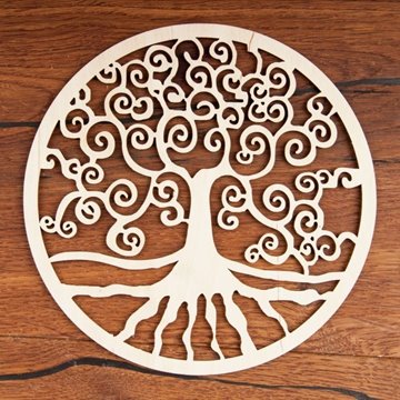 Bild von Lebensbaum aus Holz, 18 cm