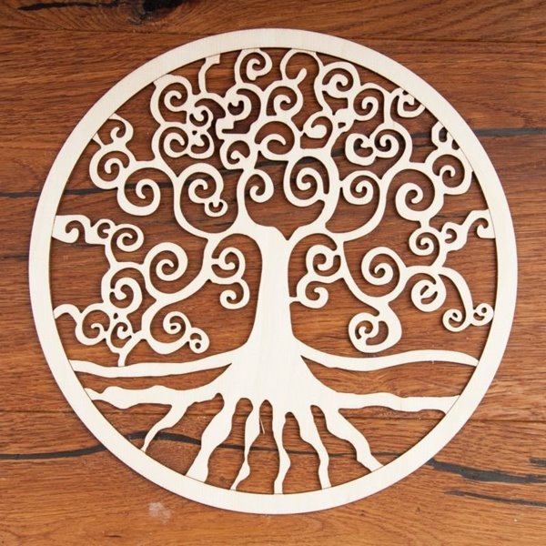 Bild von Lebensbaum aus Holz, 24 cm