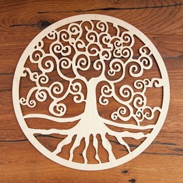 Bild von Lebensbaum aus Holz 30 cm