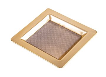 Bild von Quadratisches Räuchersieb aus Edelstahl in gold