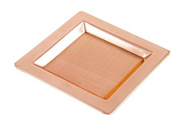 Bild von Quadratisches Räuchersieb aus Edelstahl in rosegold