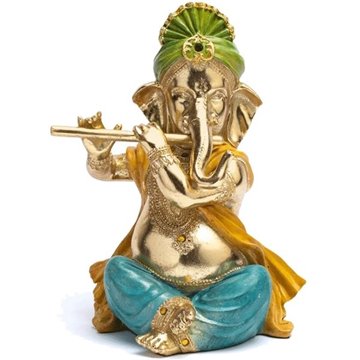 Bild von Prachtvoller Ganesha mit Flöte