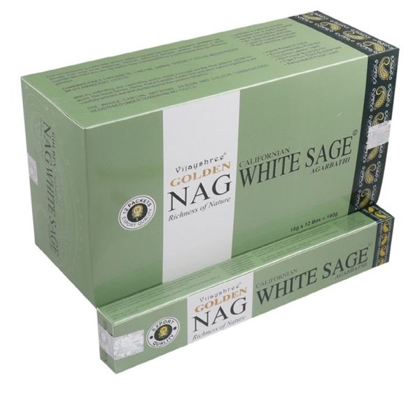 Bild von Vijayshree Incense Golden Nag Californian White Sage 15 g