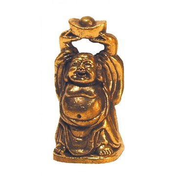 Bild von Lachender Buddha Messing 3 cm