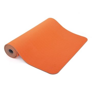 Bild von Yogamatte TPE 183 x 60 cm in Orange-Hellgrau bodhi Lotus Pro