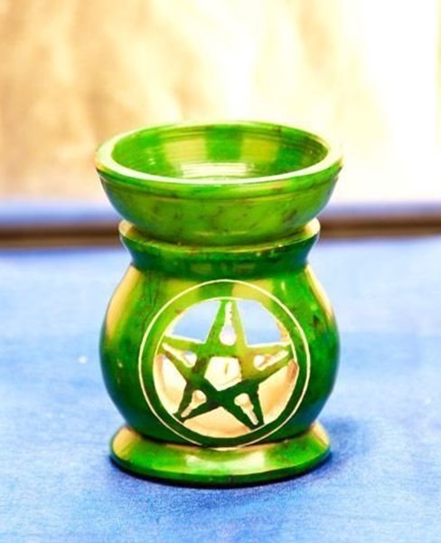 Bild von Aromalampe Pentagramm, grün