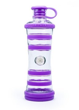 Bild von i9 Glas-Trinkflasche violett (Wisdom)
