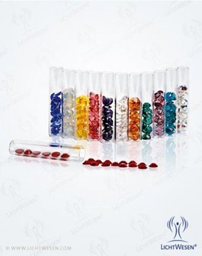 Bild von LichtWesen Elohim Körperkristalle Rosa Strahl, Röhrchen mit ca. 25 Kristallen
