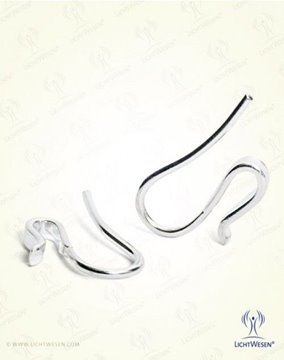Bild von LichtWesen Ohrhänger silber für Zirkonia Anhänger, 1 Paar