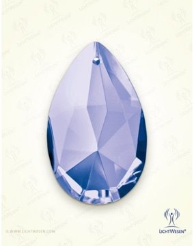 Bild von Schöpfungsstrahl Blau, Kristalltropfen mit Silberclip