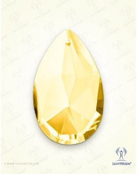 Bild von Schöpfungsstrahl Gelb, Kristalltropfen mit Goldclip