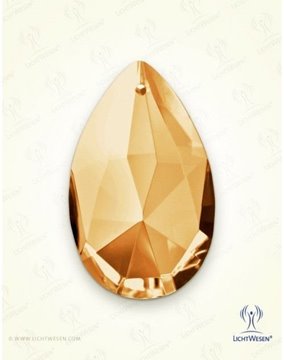 Bild von Schöpfungsstrahl Gold, Kristalltropfen mit Silberclip