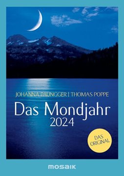 Bild von Paungger, Johanna: Das Mondjahr 2024 - s/w Taschenkalender