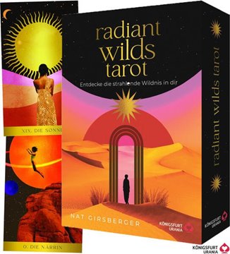 Bild von Girsberger, Nat: Radiant Wilds Tarot - Entdecke die strahlende Wildnis in dir: 78 Tarotkarten mit Goldschnitt