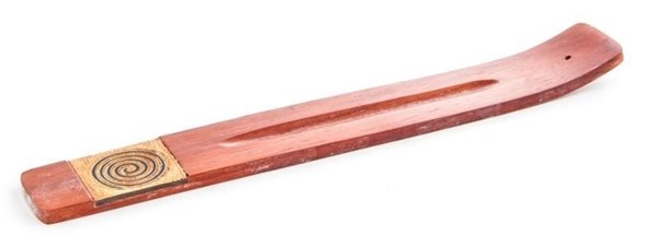 Bild von Spirale - Halter aus rotem Holz