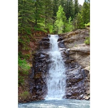 Bild von Leinwandbild Wasserfall 
