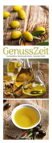 Bild von Ackermann Kunstverlag: GenussZeit - Ein sinnlicher Blick in die Küche Triplet-Kalender 2024