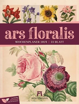 Bild von Ackermann Kunstverlag: Ars Floralis - Vintage Wochenplander Kalender 2024