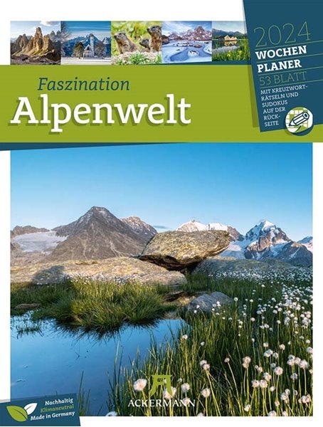 Bild von Ackermann Kunstverlag: Faszination Alpenwelt - Wochenplaner Kalender 2024