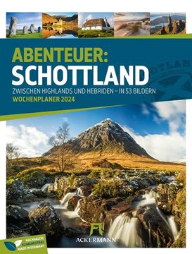 Bild von Ackermann Kunstverlag: Schottland - Zwischen Highlands und Hebriden - Wochenplaner Kalender 2024
