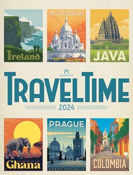 Bild von Ackermann Kunstverlag: Travel Time - Reise-Plakate Kalender 2024
