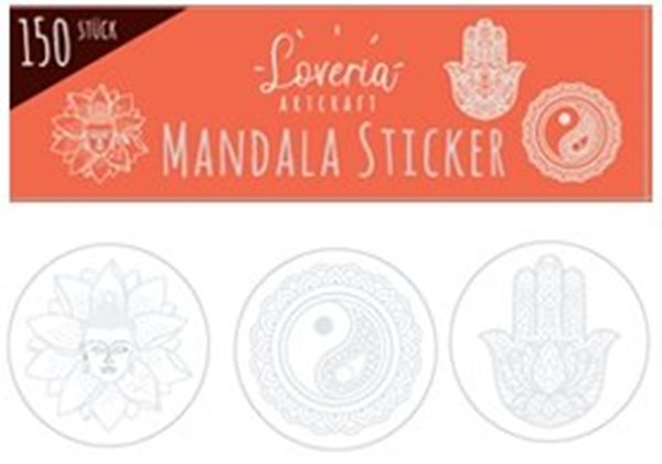 Bild von 150 Mandala Sticker orange