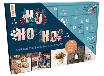 Bild von frechverlag: Ho Ho Ho - Der kreative Adventskalender. 24 Projekte zum Basteln, Backen, Gärtnern und mehr. Mit Anleitungsbuch und Material
