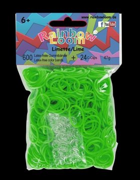 Bild von Rainbow Loom® Gummibänder limettengrün opaque