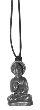 Bild von Halskette Buddha Messing 3cm