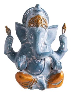 Bild von Ganesha  blau, 13.5 cm