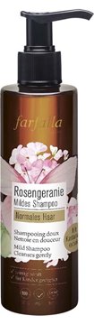 Bild von Mildes Shampoo Rosengeranie von Farfalla, 200 ml