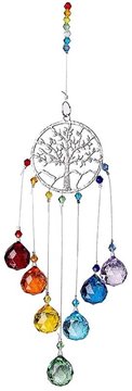 Bild von Suncatcher Baum des Lebens 45 cm, Kristall, Glas, Metall