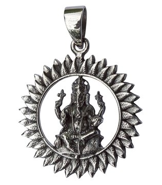 Bild von Anhänger Ganesha 2.8 cm, Silber